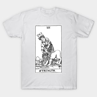 Strength Tarot Card T-Shirt